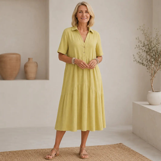 🌺👗2026 nowa wysokiej jakości lekka oddychająca sukienka casualowa modna（S-5XL）