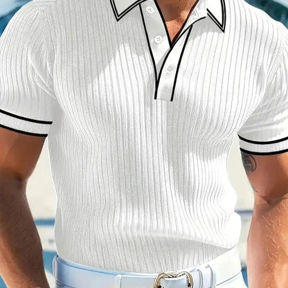 【S-4XL】Polo de manga corta 100% algodón con cuello — Verano 2026 — Pago contra reembolso
