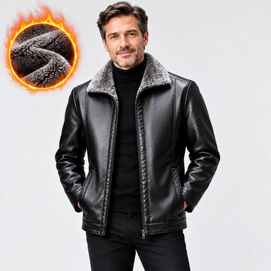 😎【Velika akcija】🔥【M–3XL】🖤Moška zimska jakna za prosti čas – mehka in topla, v slogu ovčje kože