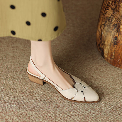 【35-40】💖Zapatos Baotou romanos de cuero hechos a mano, modernos y versátiles, para verano 2026, resistentes al desgaste y cómodos.