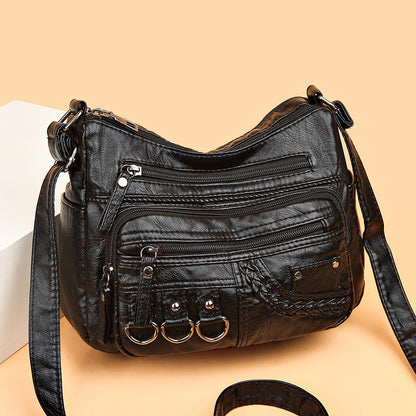 👜【Hot prodejní model】2026 nová velkokapacitní měkká kožená taška přes rameno/crossbody taška