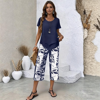 🌺【S-5XL】 Dvoudílná sada Fresh Breeze | Lehká a elegantní vícebarevná letní sada