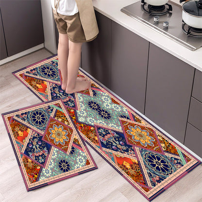 💥49% de descuento 【40*60cm + 40*120cm】🌺 Alfombrilla de cocina antideslizante, alfombrilla de cocina larga absorbente