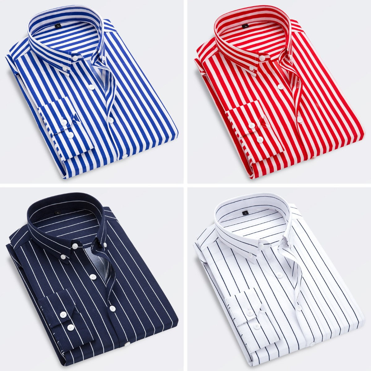 🔥👕【M-5XL】Pánská business košile s dlouhým rukávem v pruzích 2026 - Každodenní univerzální styl