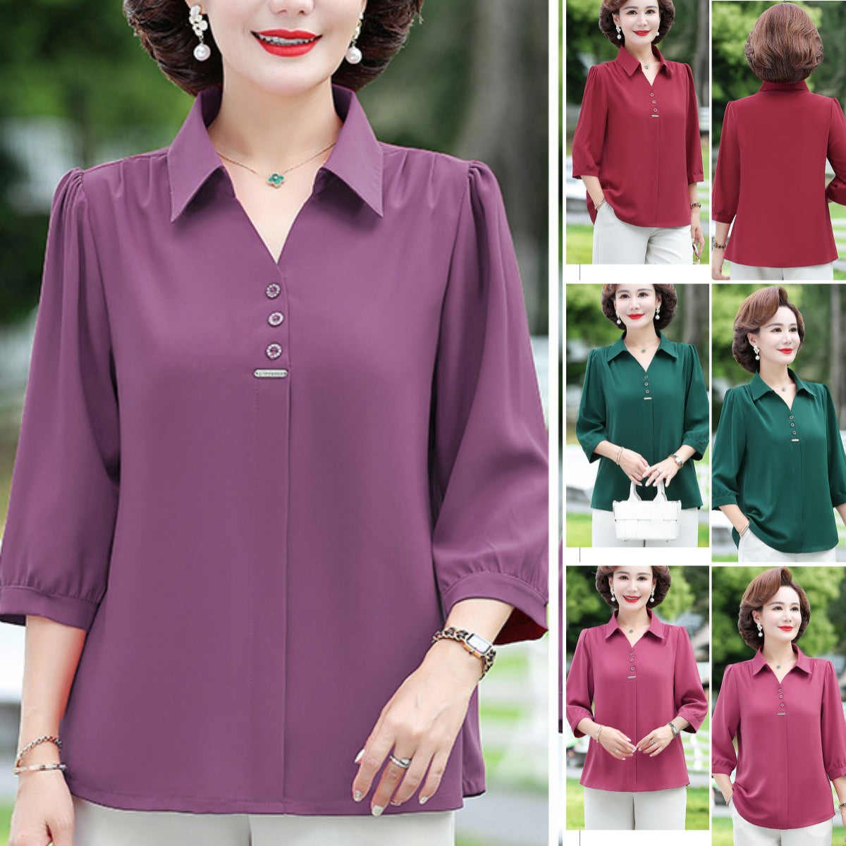 💓【Oferta especial】💓 Nueva camisa de gasa de manga larga 2026