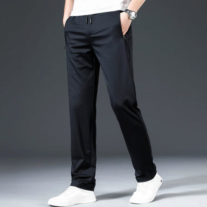 🔥【¡50% de descuento!】Pantalones casuales de verano sueltos con cintura elástica para hombre