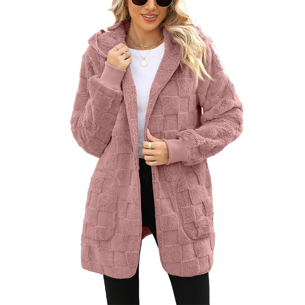 ☃️❄️【S–5XL】🌸 Zimska novost: ženska karirasta podložena jakna s toplo podlogo za prosti čas