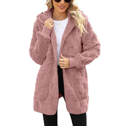 ☃️❄️【S–5XL】🌸 Zimska novost: ženska karirasta podložena jakna s toplo podlogo za prosti čas