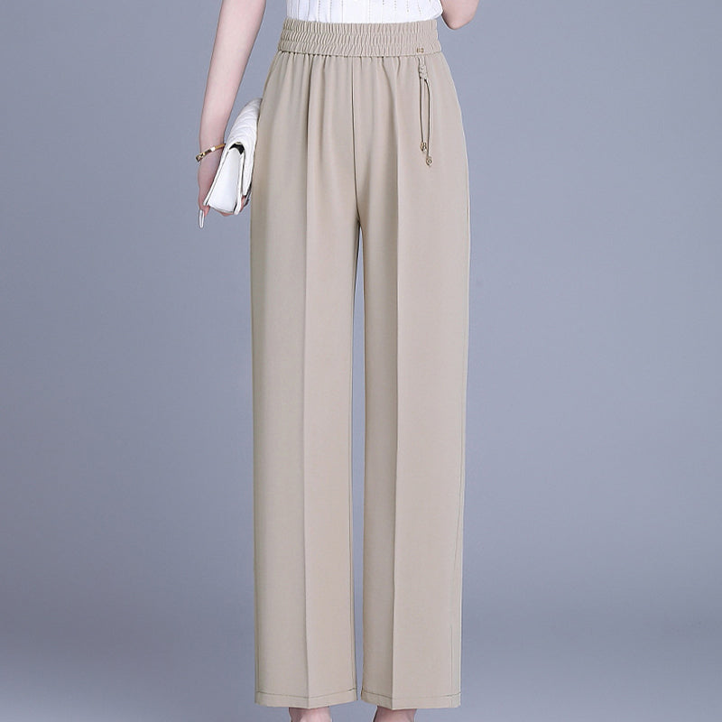 【XL-6XL】Pantalones de verano de talle alto y corte recto | Silueta relajada y estilizada | Ideal para el uso diario