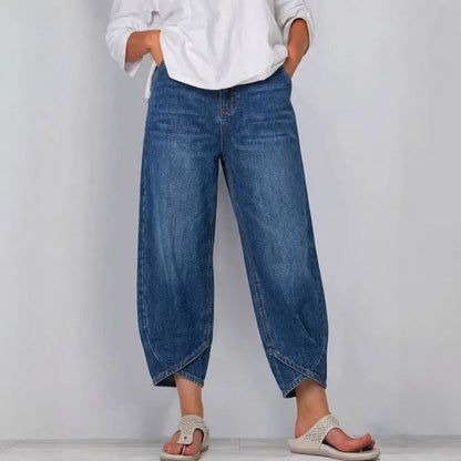 🔥✨【Oferta especial💖】Nuevos jeans casuales de pierna ancha para mujer, primavera/verano 2026 (cortos 7/8")