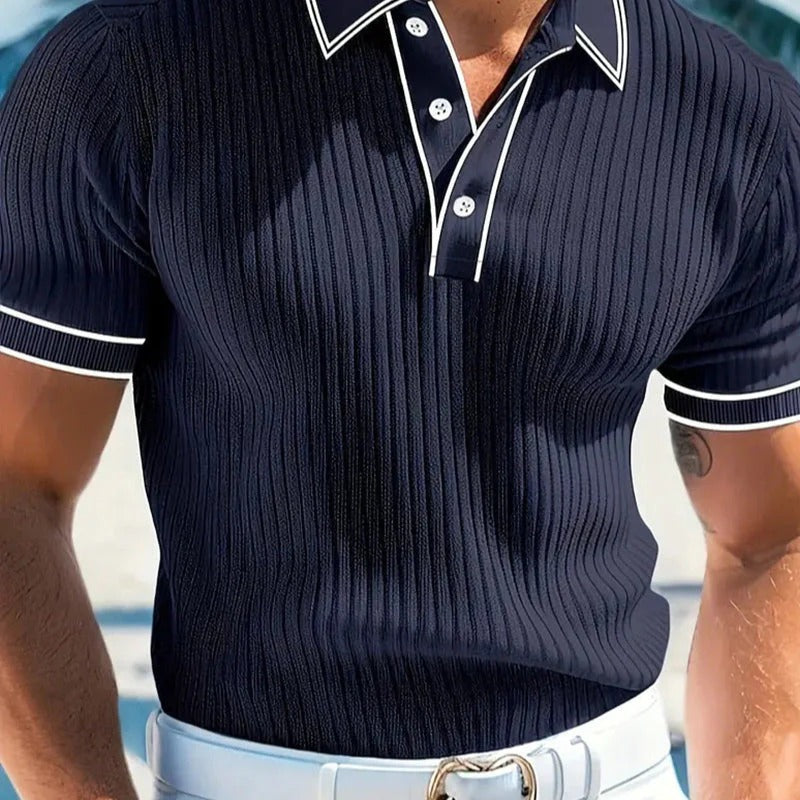 【S-4XL】Polo de manga corta 100% algodón con cuello — Verano 2026 — Pago contra reembolso