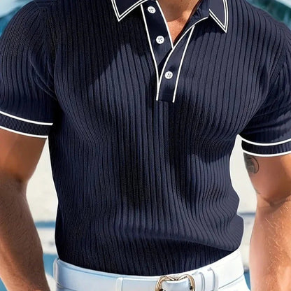 【S-4XL】Polo de manga corta 100% algodón con cuello — Verano 2026 — Pago contra reembolso
