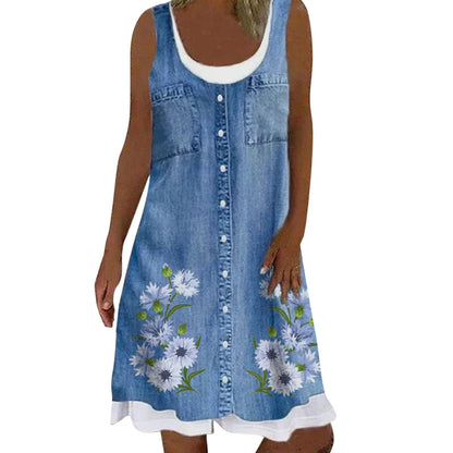 【S-5XL】Vestido de talla grande