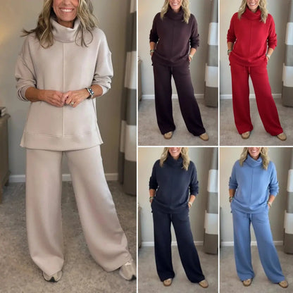 🔥 Ostatni dzień – 50% rabatu 💖【S–5XL】Nowy damski jesienno-zimowy komplet casualowy, długi rękaw + długie spodnie ✅ Płatność za pobraniem