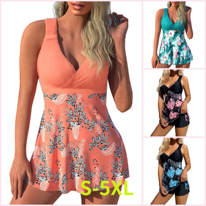 🏖️ ¡50% de descuento! 🔥 [40-120 kg] Nuevo conjunto de traje de baño estampado de tallas grandes 2026, tela de secado rápido ✅️ Pago contra entrega