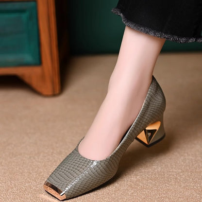 【35-42】Nuevos zapatos de salón franceses en relieve