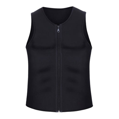🌹👔【50% de descuento】✨【S-4XL】Chaleco de abdominoplastia con cremallera de verano para hombre, adecuado para correr, fitness, deportes