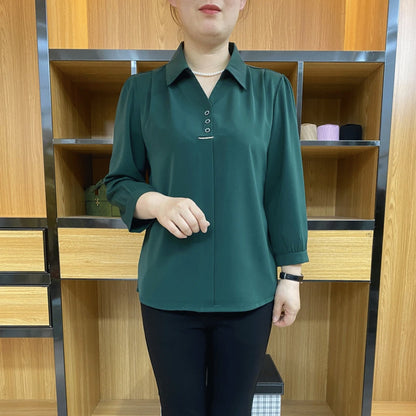 💓【Oferta especial】💓 Nueva camisa de gasa de manga larga 2026