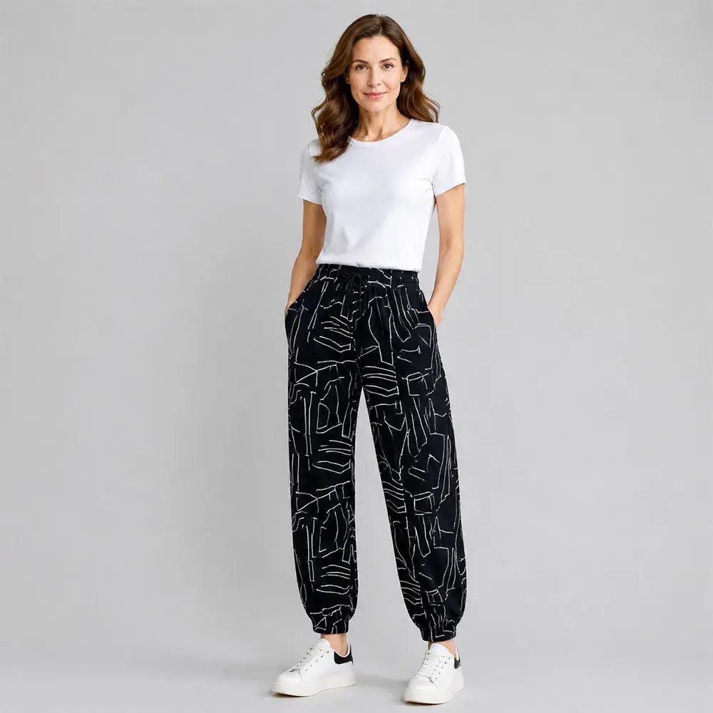 👖Kalhoty z ledového hedvábí s vysokým pasem pro ženy – volné, nadměrné velikosti 40–100 kg – letní, prodyšné kalhoty se širokými nohavicemi