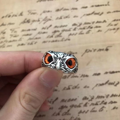 【Kupte 1 a získejte 1 zdarma】💍Atraktivní postříbřený prsten se sovou🦉