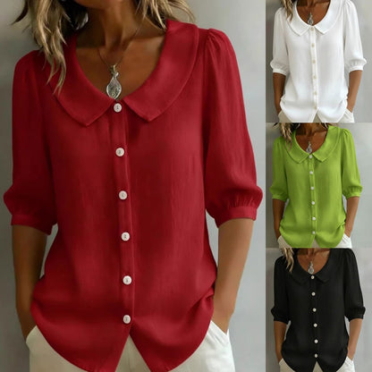 🌸【S-3XL】Női rövid ujjú, gombos kardigán, ideális nyárra. Utánvétes fizetés lehetséges.✅