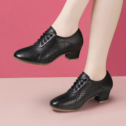 👡🌷【Tallas 34-41】【Altura del tacón 5 cm】👡Nuevos zapatos de mujer 2026 hechos de cuero genuino con una sola capa, transpirables y huecos.