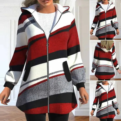 ✨【S-3XL】Wyprzedaż zimowa, nowa damska kurtka z kapturem, gruba i ciepła
