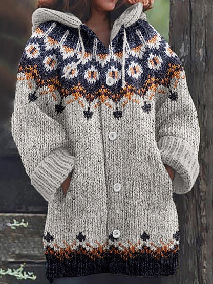 🔥 Utolsó nap – 50% kedvezmény 🔥【S–5XL】✨ Új, színes, kapucnis női kötött télikabát