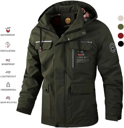 🔥【M-6XL】 2026 Nueva chaqueta de montañismo al aire libre impermeable a prueba de viento para hombres