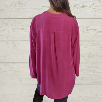 【S-5XL】Nueva camiseta de cuello en V de color liso para 2026