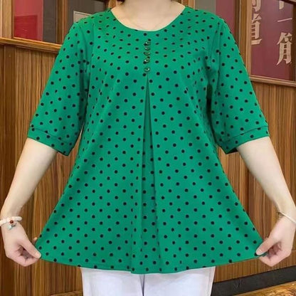 ✨【50% de Descuento】💞【L-5XL】Nueva camisa de otoño 2026 con estampado de lunares