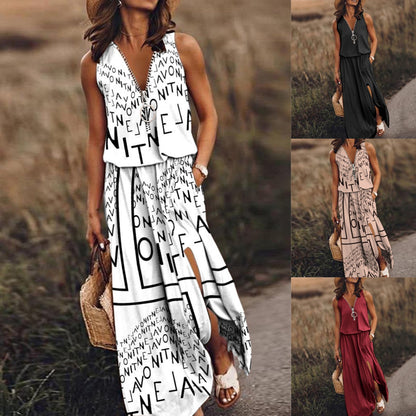 📢Prodává se🔥💟👗【S-5XL】Nové dámské šaty s potiskem