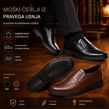 👞🔥【39–44】Pánské společenské boty z pravé kůže s pohodlnou, měkkou podrážkou – vhodné pro různé příležitosti.