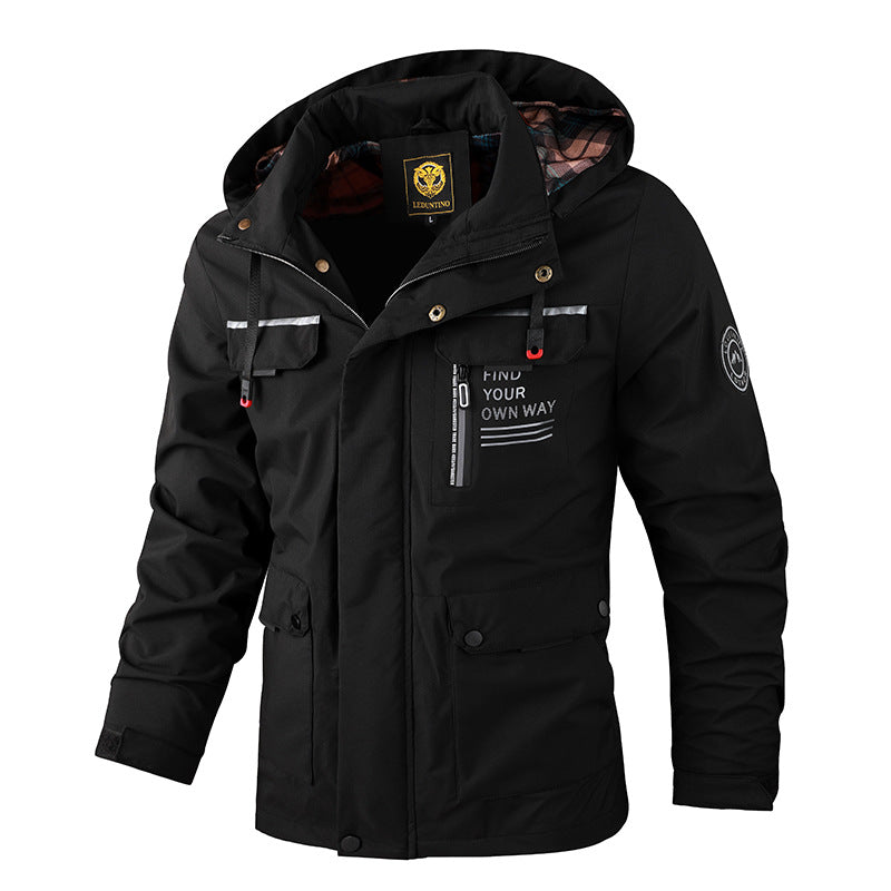 🔥【M-6XL】 2026 Nueva chaqueta de montañismo al aire libre impermeable a prueba de viento para hombres