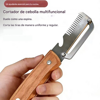✅Compra 1 y llévate 1 gratis (2 artículos) 🧅🔪 Pelador de cocina multifuncional 3 en 1: ¡Pela, corta y abre botellas! 🔥