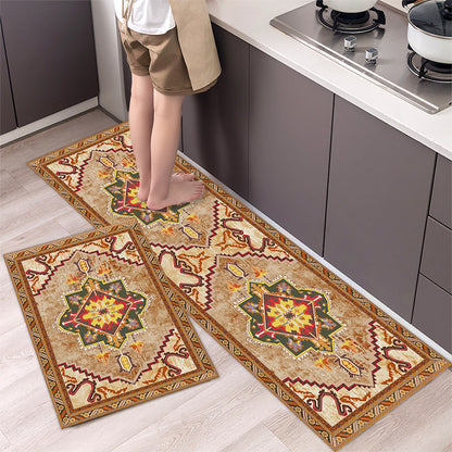 💥49% de descuento 【40*60cm + 40*120cm】🌺 Alfombrilla de cocina antideslizante, alfombrilla de cocina larga absorbente