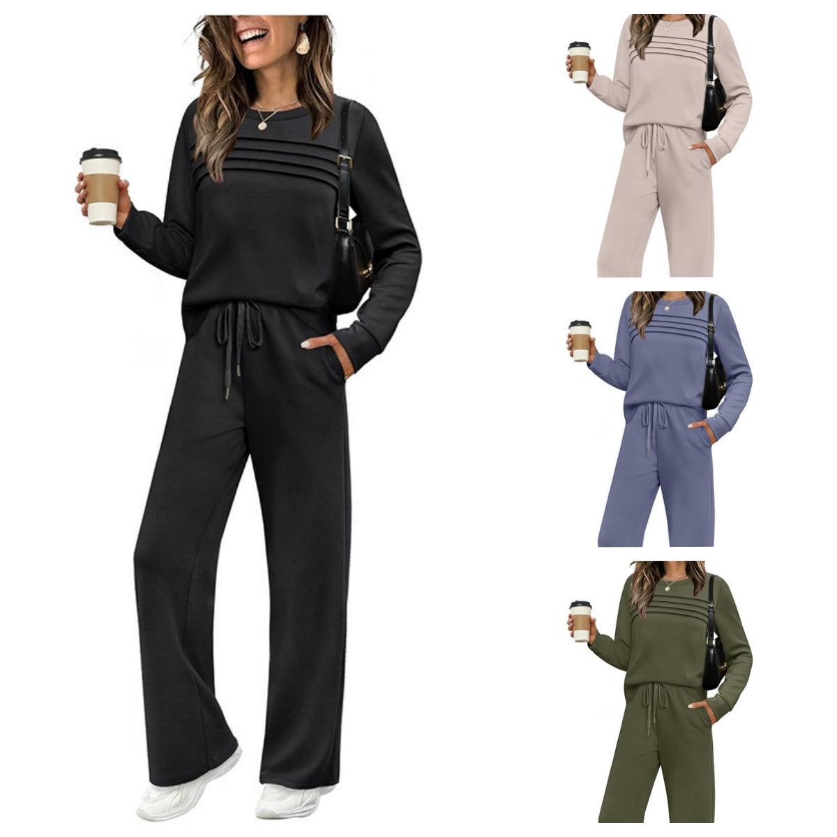 【🥇Oferta especial】👗【S-3XL】🔥Conjunto deportivo casual de dos piezas para mujer