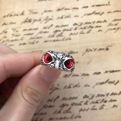 【Kupte 1 a získejte 1 zdarma】💍Atraktivní postříbřený prsten se sovou🦉