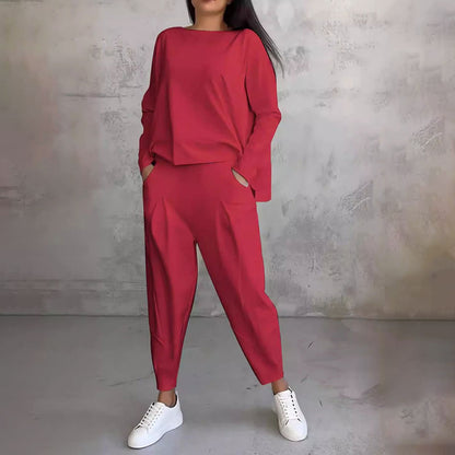 💖 Nueva promoción 50% de descuento, conjunto casual sencillo de algodón 2026 primavera-otoño, versátil para el día a día y el trabajo