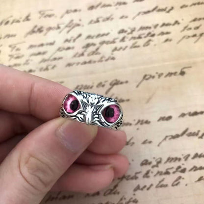 【Kupte 1 a získejte 1 zdarma】💍Atraktivní postříbřený prsten se sovou🦉