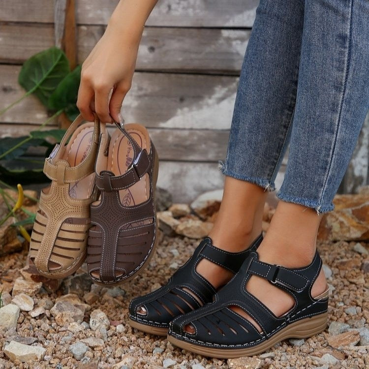 👡 Komfortní uzavřené letní sandály s prodyšným děrováním |Dokonalý komfort pro každou nohu 🌿