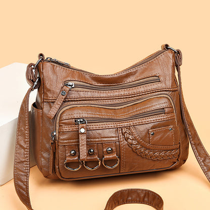 👜【Hot prodejní model】2026 nová velkokapacitní měkká kožená taška přes rameno/crossbody taška