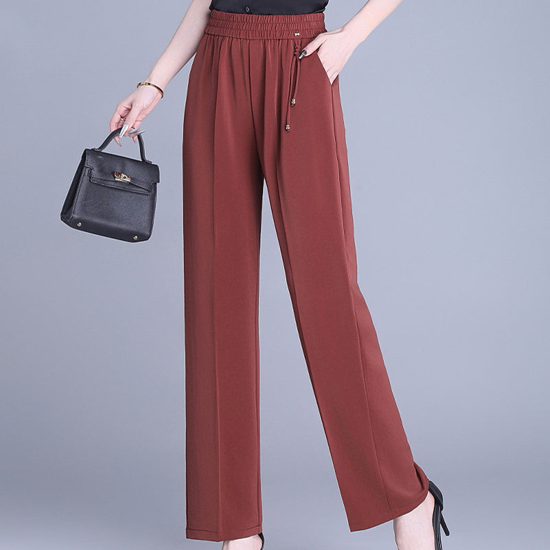 【XL-6XL】Pantalones de verano de talle alto y corte recto | Silueta relajada y estilizada | Ideal para el uso diario
