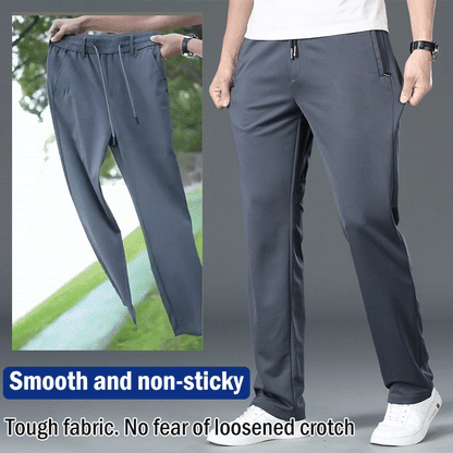 🔥【¡50% de descuento!】Pantalones casuales de verano sueltos con cintura elástica para hombre