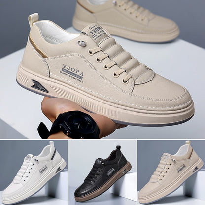 【39-44】pánské prodyšné kožené ploché boty do práce