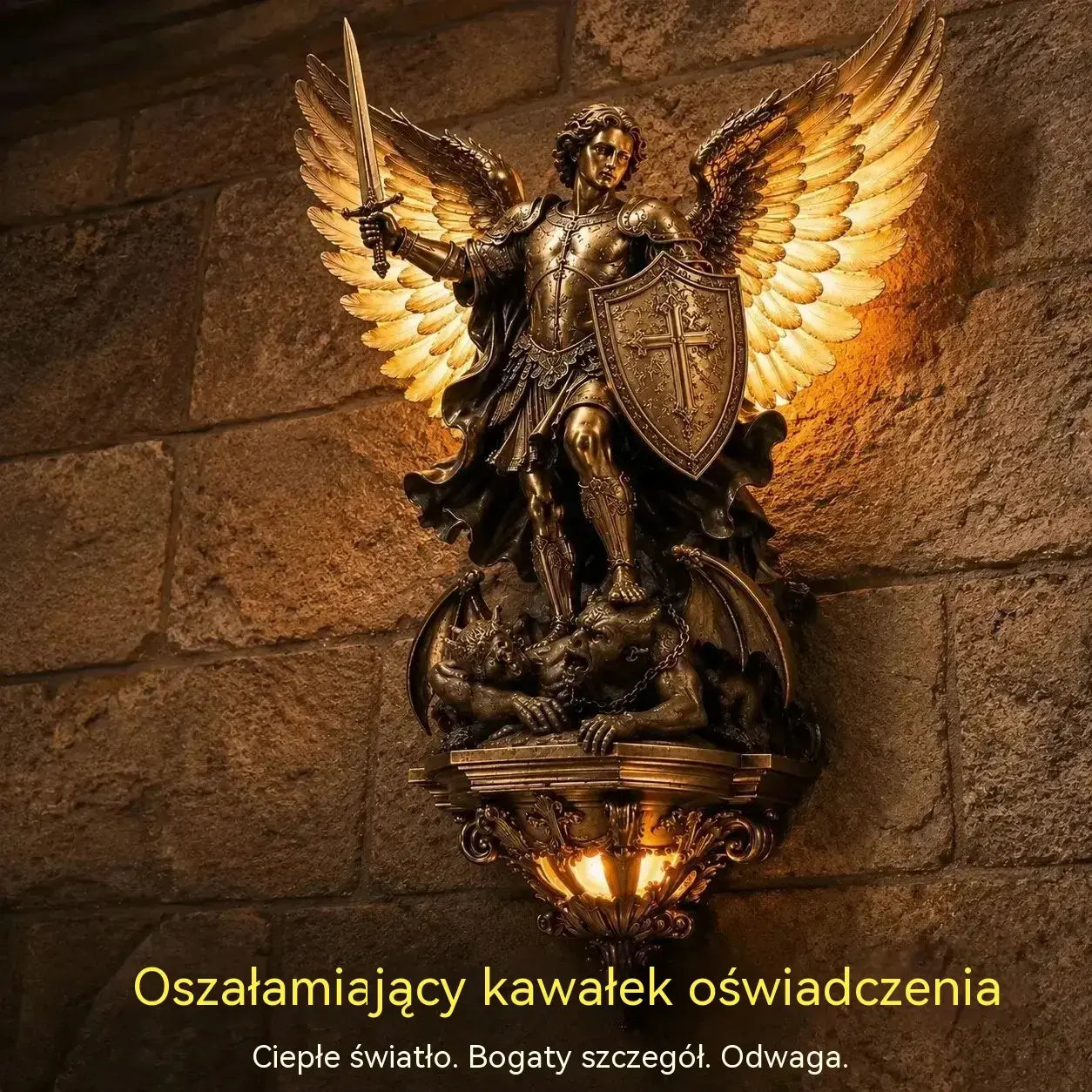 🎇【50% OFF】Lampa ścienna Anioł Stróż św. Michała
