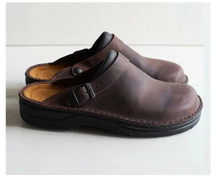 ✨【38-48】😎 Pánské ležérní pantofle s měkkou podrážkou Stylová a pohodlná letní obuv 👣