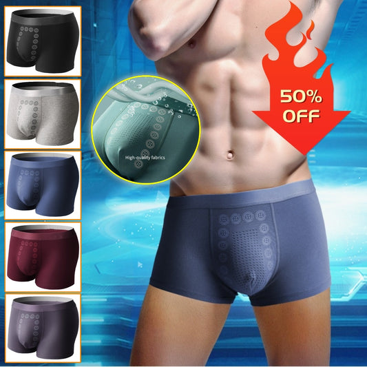 👍【L-3XL】🩲【Pánské prodyšné antibakteriální třídílné boxerky】
