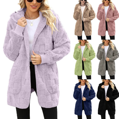 ☃️❄️【S–5XL】🌸 Zimska novost: ženska karirasta podložena jakna s toplo podlogo za prosti čas