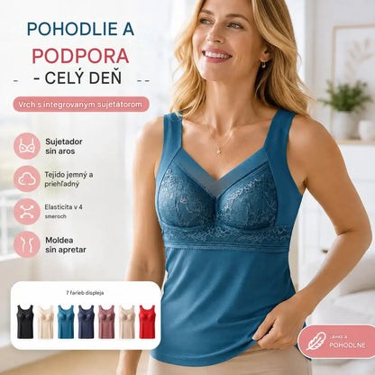 ✨【Kup 1, druhý zdarma】🔥【L–4XL】✨ Krajková podprsenka s širokými ramínky a krásně řešenými zády; pomáhá pozvednout a vytvarovat poprsí a poskytuje mu oporu ✅【Doporučeno lékaři】